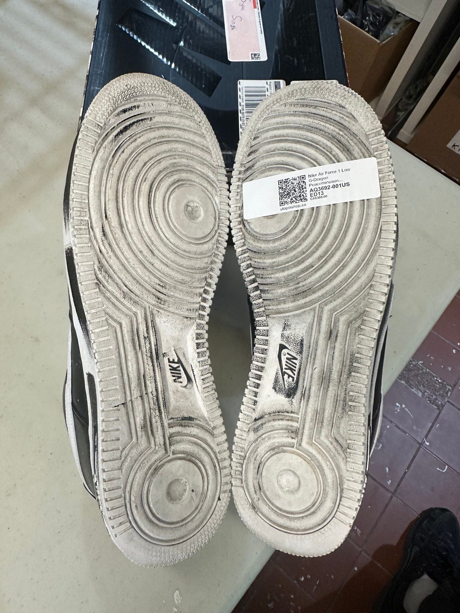 Nike Air Force 1 Low G-Dragon Peaceminusone Para-Noise - Pre-Owned Size 13