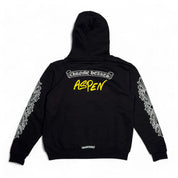 Chrome Hearts Aspen Exclusive Floral Zip-Up Hoodie Black