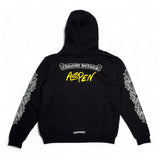 Chrome Hearts Aspen Exclusive Floral Zip-Up Hoodie Black