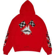 Chrome Hearts Matty Boy Chomper Flag Pullover Hoodie Red