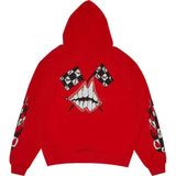 Chrome Hearts Matty Boy Chomper Flag Pullover Hoodie Red