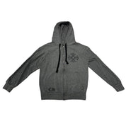 Chrome Hearts Framed Plus Cross Zip-Up Hoodie Grey - Lightly Pre-Owned Size S