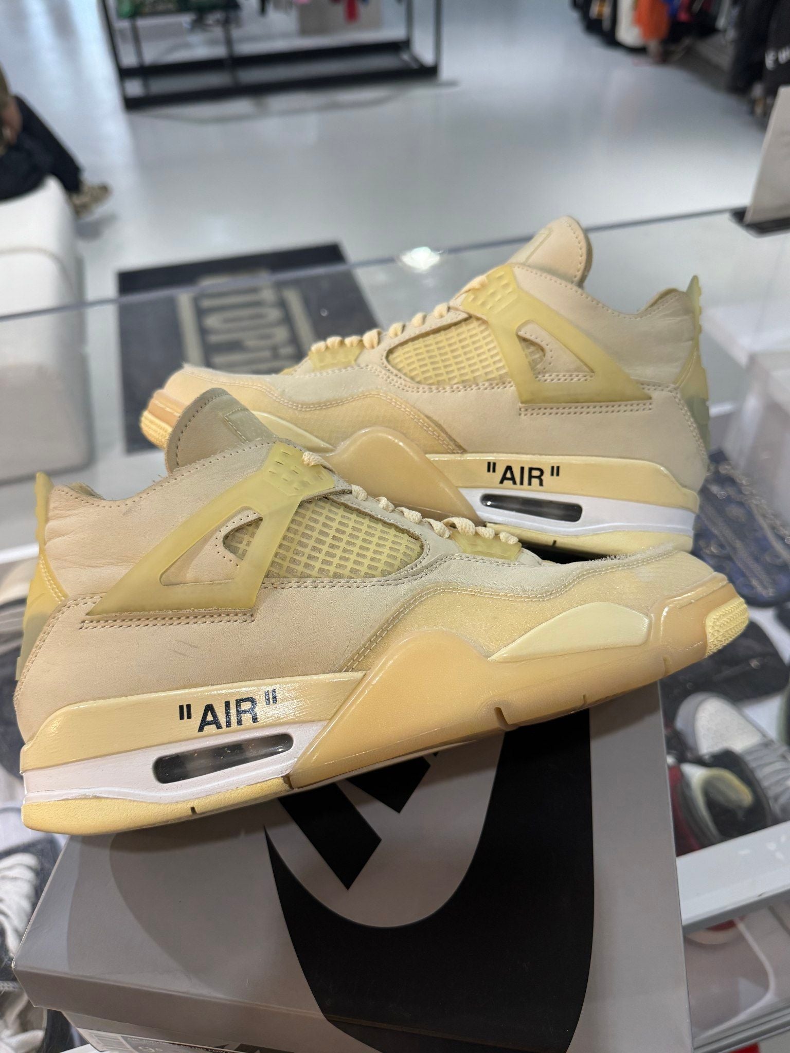 Jordan 4 Retro Off-White Sail (Women's) - Pre-Owned Size 9.5M/11W (No original box)