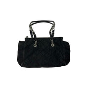 Prada Tessuto Metallo Quilted Black Synthetic Shoulder Bag - Pre-Owned