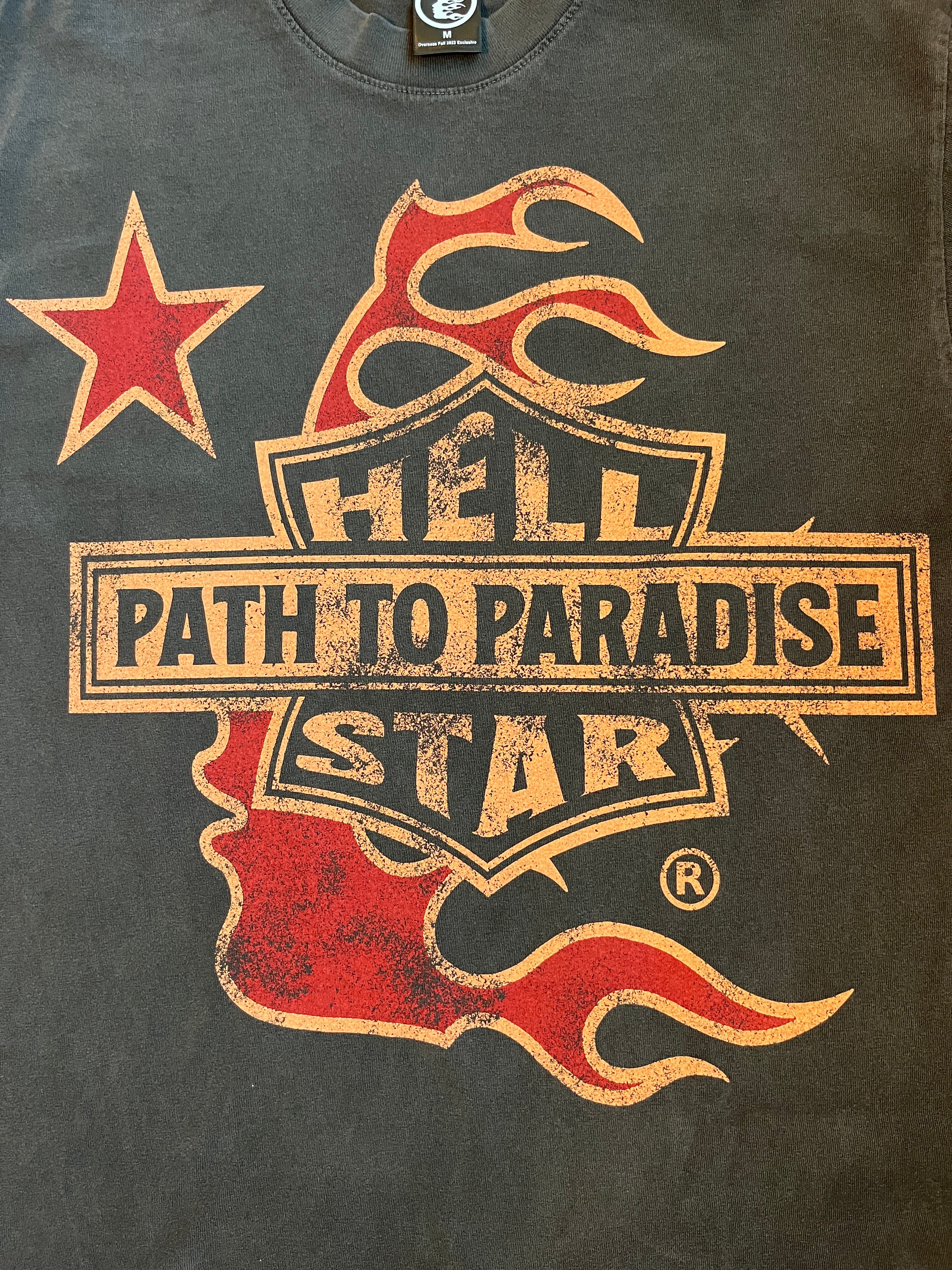 Hellstar Studios Biker Tour Tee Washed Black (OVERSEAS EXCLUSIVE