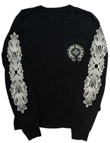 Chrome Hearts Horseshoe Floral L/S T-Shirt Black - Lightly Pre-Owned Size XS