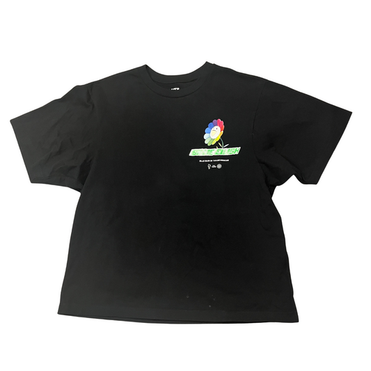 Billie Eilish X Takashi Murakami X Uniqlo Flower Logo T-Shirt Black (Preowned)