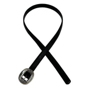 Chrome Hearts Double Fleur Buckle Leather Belt (34) (1 Inch Strap) - Pre Owned
