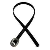 Chrome Hearts Double Fleur Buckle Leather Belt (34) (1 Inch Strap) - Pre Owned