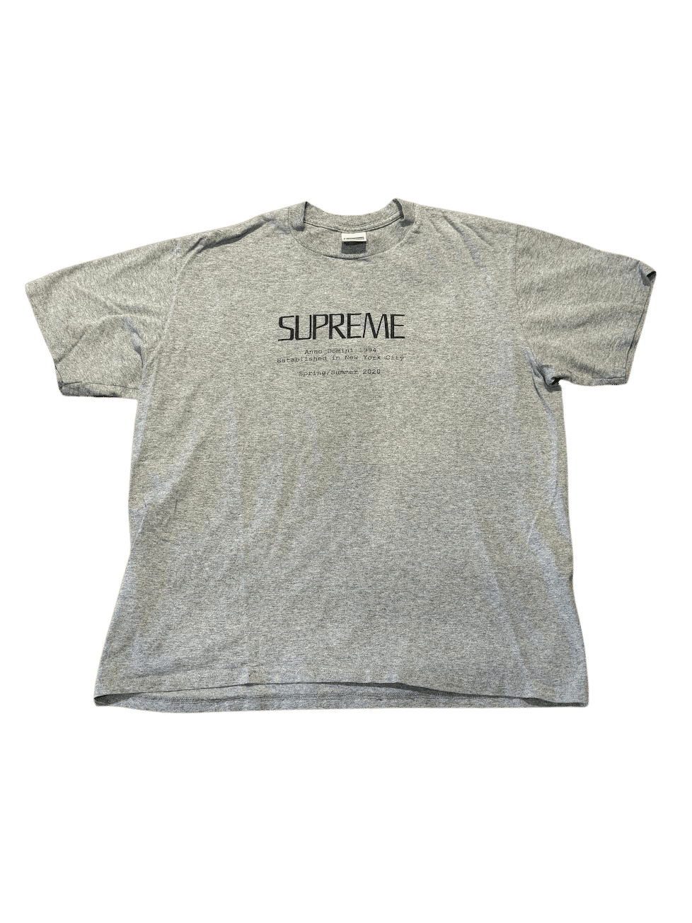 Supreme Anno Domini Tee Heather Grey - Pre-Owned Size M