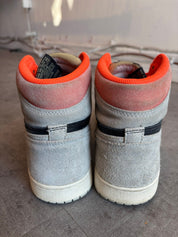 Jordan 1 Retro High Neutral Grey Hyper Crimson - Pre-Owned Size 10 (No original box)