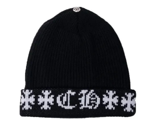 Chrome Hearts Big Daddy Cashmere Beanie Black