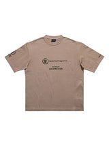 Balenciaga World Food Programme Logo T-Shirt Brown Black