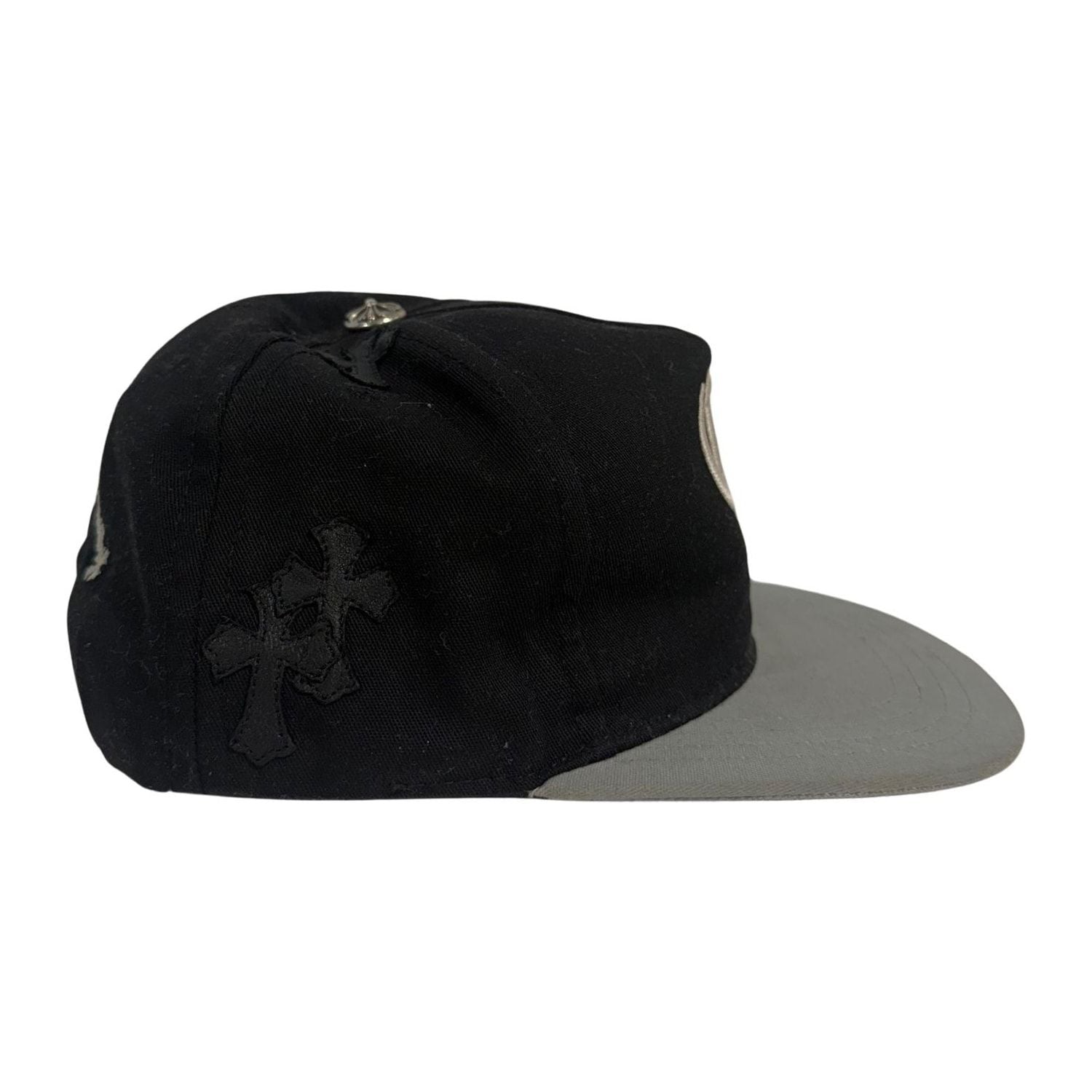 Chrome Hearts Cross Patch Hat Black White - Pre-Owned OS