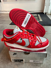 Nike Dunk Low Off-White University Red (Lightly Used)