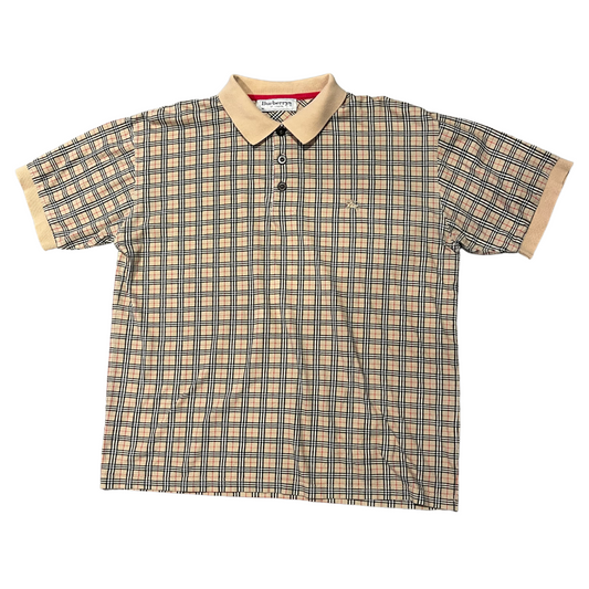 Vintage 90's Burberry's London Nova Check Polo Shirt (Preowned)