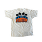 Vintage White 1999 Broncos Vs Falcons NFL Super Bowl XXXIII Ticket Stubs T-Shirt