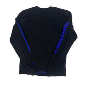Chrome Hearts Neck Logo L/S  T-Shirt Black Blue - Pre-Owned Size M