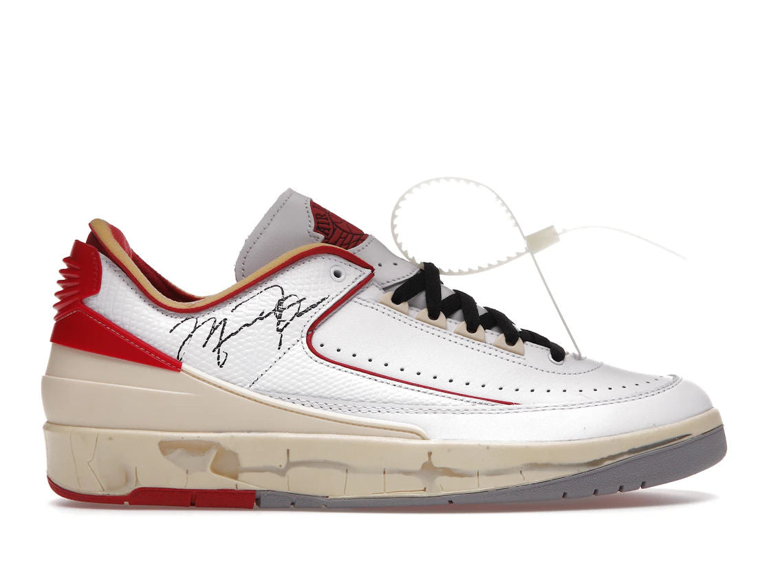 Jordan 2 Retro Low SP Off-White White Red - Pre-Owned Size 5.5