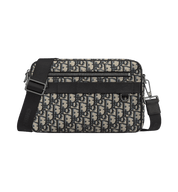 Dior Maxi Safari Bag with Strap Beige Oblique - Lightly Used