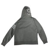 Supreme 94 Striped Zip-Up Hooded Sweatshirt Grey - Pre-Owned Size XL