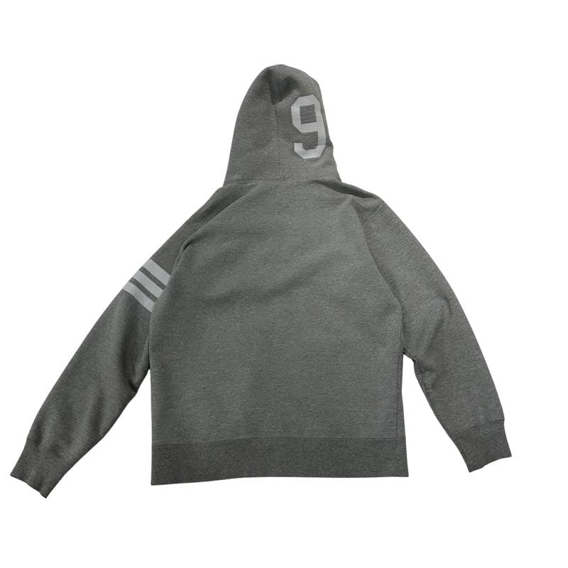 Supreme 94 Striped Zip-Up Hooded Sweatshirt Grey - Pre-Owned Size XL