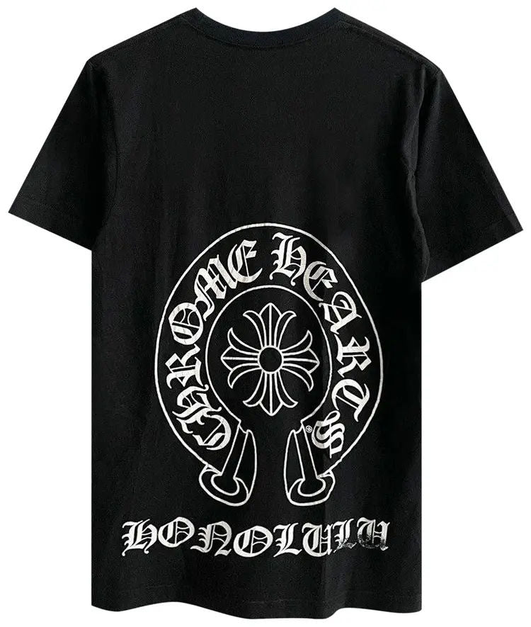 Chrome Hearts Honolulu Exclusive Horseshoe Logo T-Shirt Black