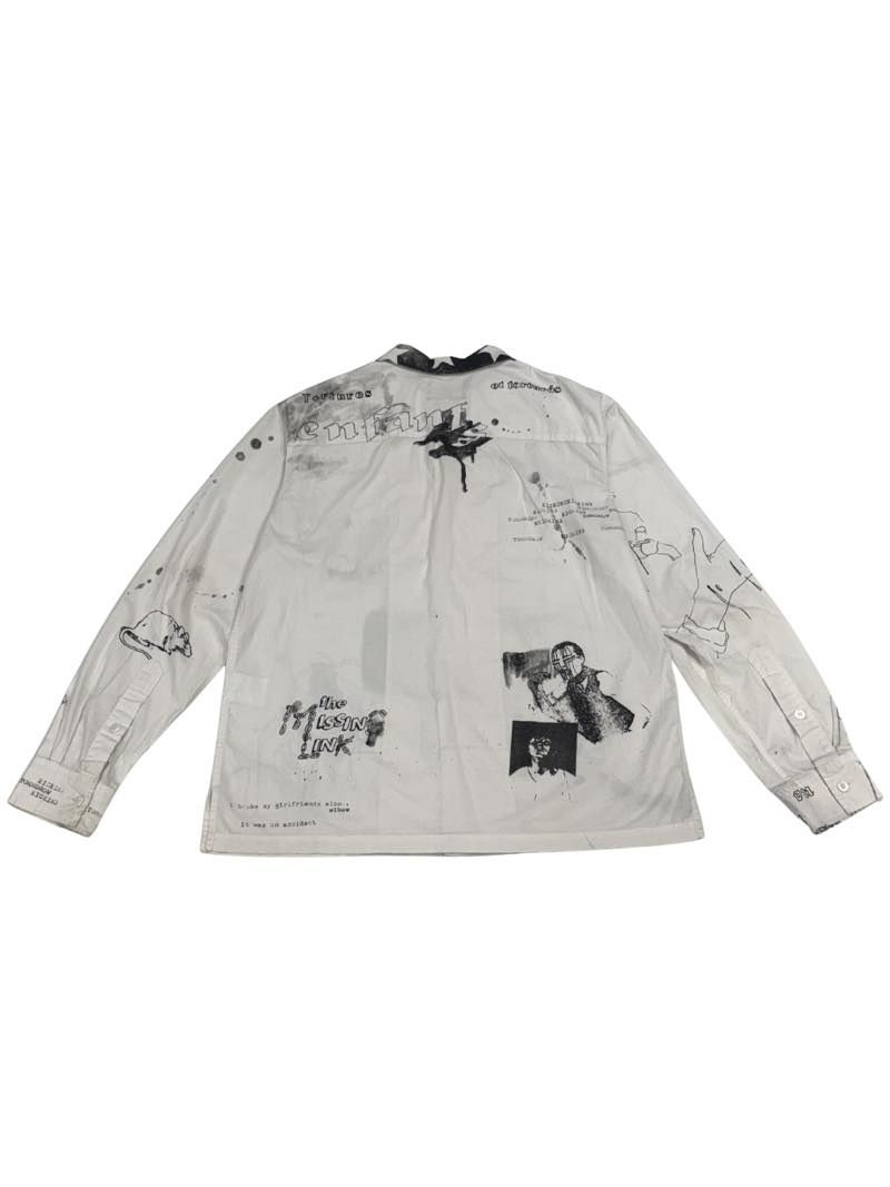 Enfants Riches Deprimes Sketched L/S Shirt White - Pre-Owned Size L