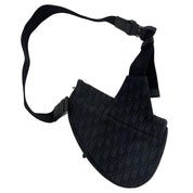 Dior Saddle Bag Black Oblique Jacquard - Pre-Owned