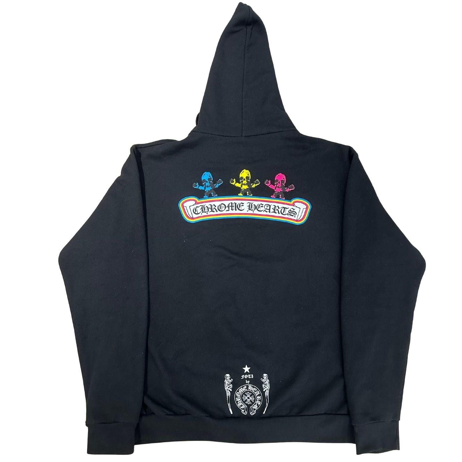 Chrome Hearts FOTI Zip-Up Hoodie Black (Lightly Used Size L) - Pre-Owned