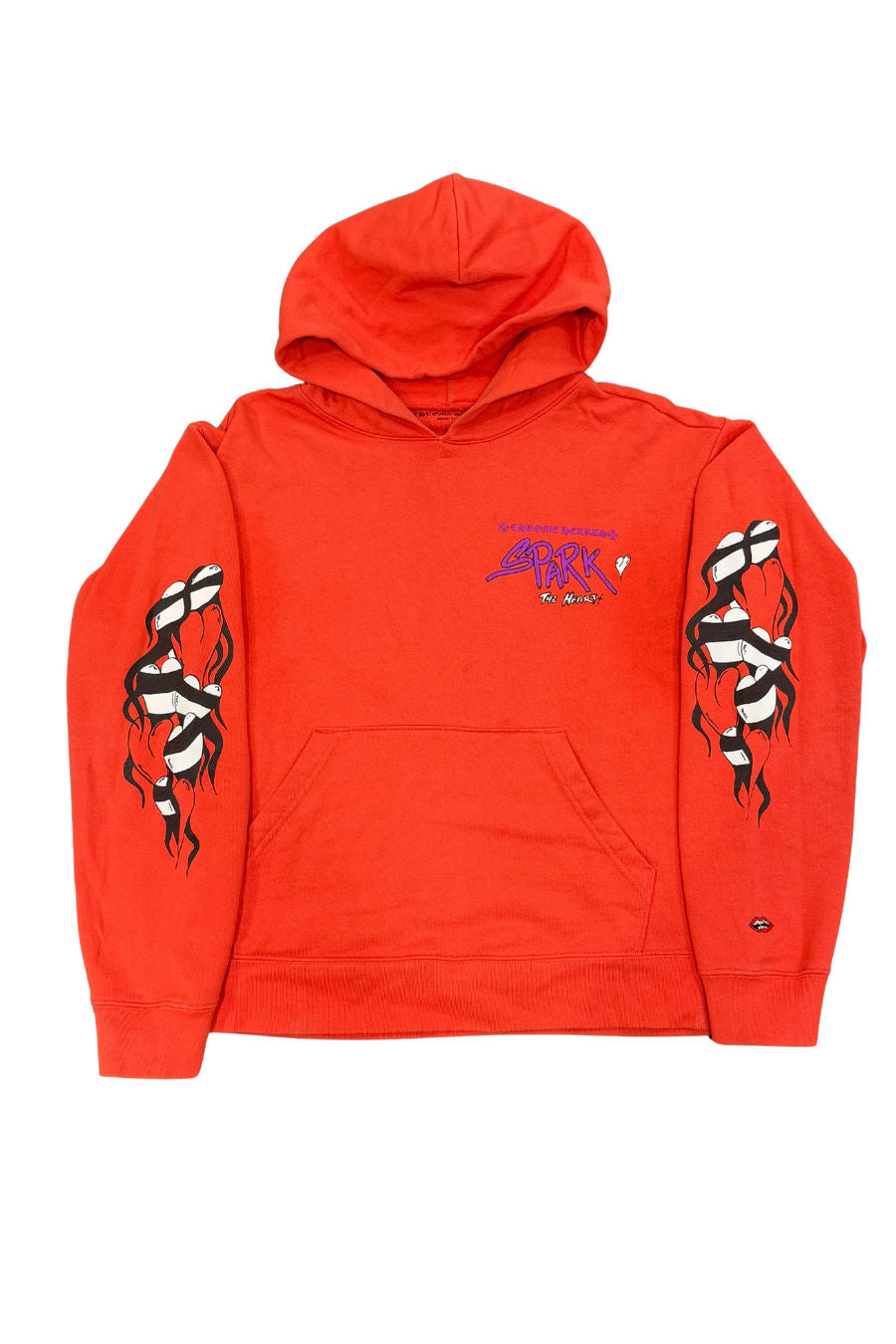 Chrome Hearts Matty Boy Sadistic Lipstick Pullover Hoodie Red - Lightly Pre-Owned Size M