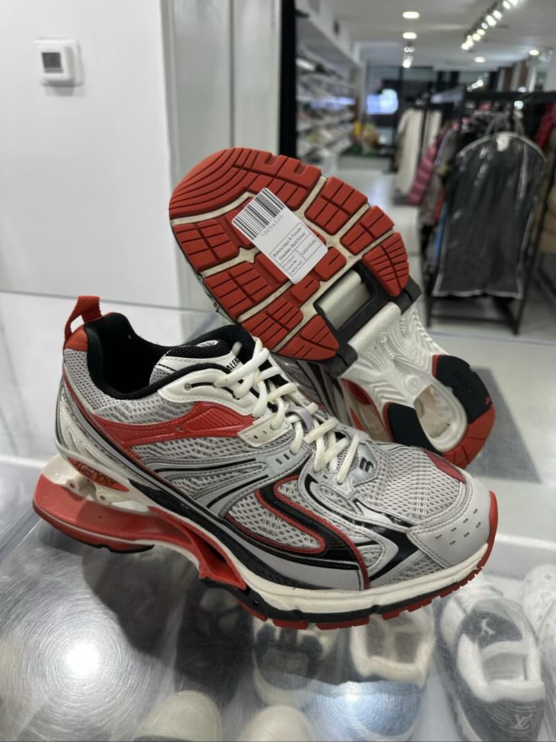 Balenciaga X-Pander Sneaker Red/Silver - Pre-Owned Size 8 (No original box)