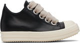 Rick Owens Temple Jumbolaced Sneakers Black/Milk - Pre-Owned Size 10.5 (No original box)