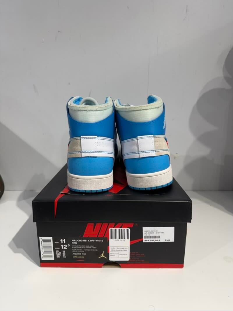 Jordan 1 Retro High Off-White University Blue - Lightly Used Size 11