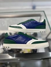 Valentino Tricolor Lace Studded Crew Sneaker - Pre-Owned Size 42 (No original box)