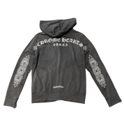 Chrome Hearts Friends and Family Exclusive Shoulder Floral Zip-Up Hoodie Grey (S, fits M) - Pre-Owned