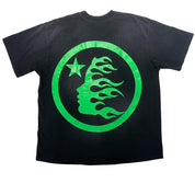 Hellstar Classic T-Shirt (Gel Print) Black/Green - Worn Once Size XL