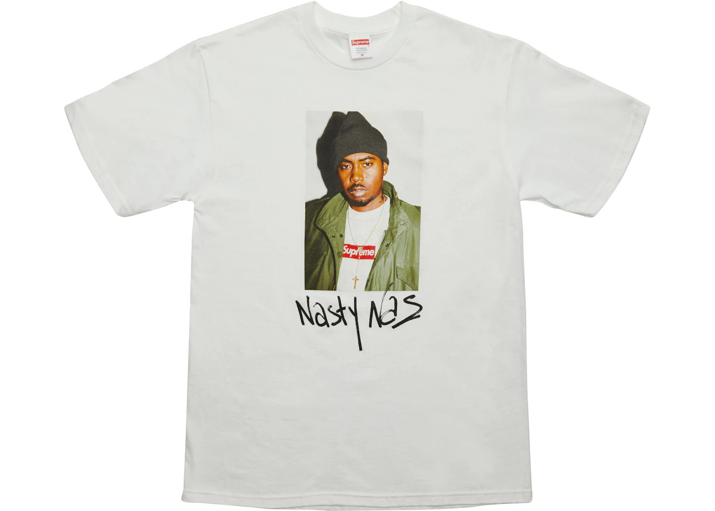 Supreme Nas Tee White