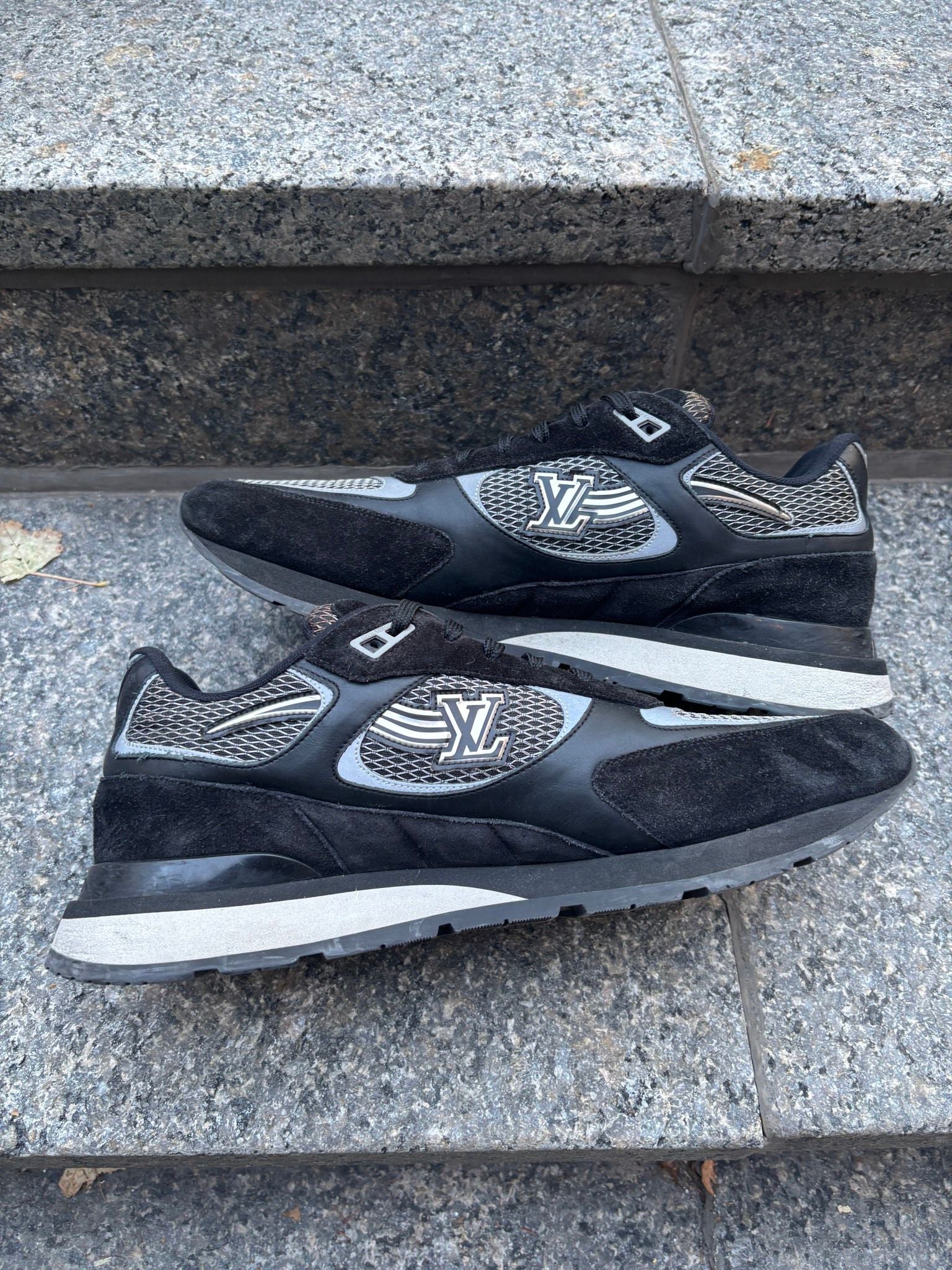 Louis Vuitton LV Runaway Sneaker Black Mesh - Pre-Owned Size LV11/US12 (No original box)