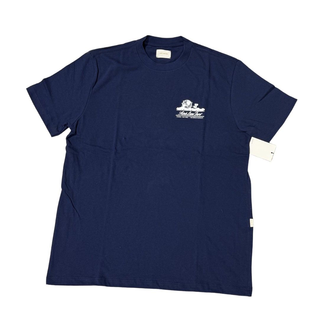 Aime Leon Dore Unisphere Short-Sleeve Tee Navy White