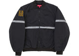 Supreme Zip-Off Sleeve Reflective Stripe Jacket Black