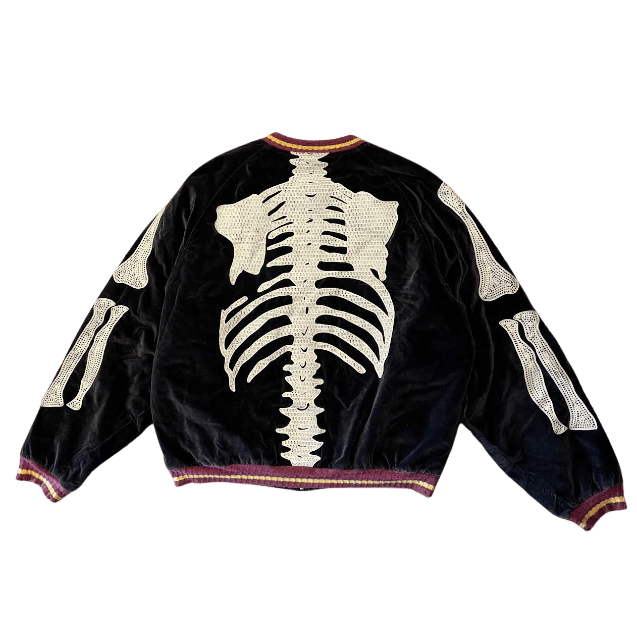 Kapital Kountry Bone Souvenir Bomber Jacket (Preowned Size 5, Fits L/XL)) - Pre-Owned