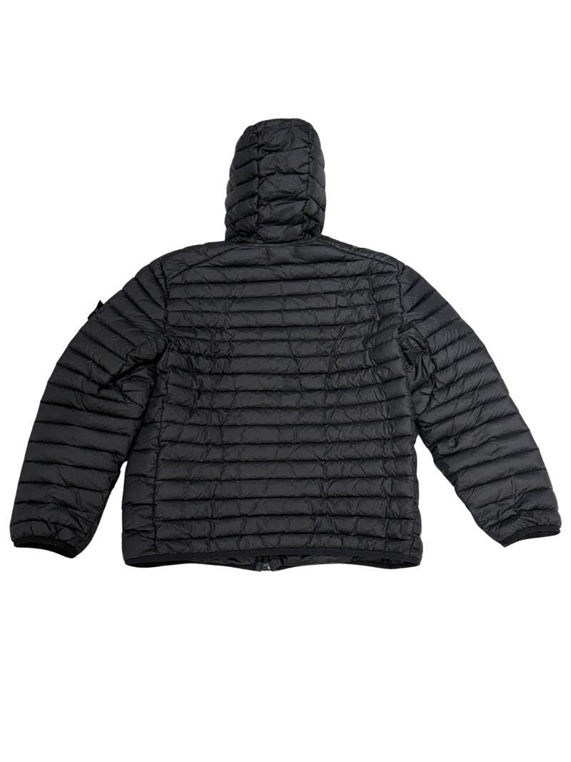 Stone Island 40324 Loom Woven Chambers R-Nylon Down-TC_Packable Jacket Black - Pre-Owned Size M