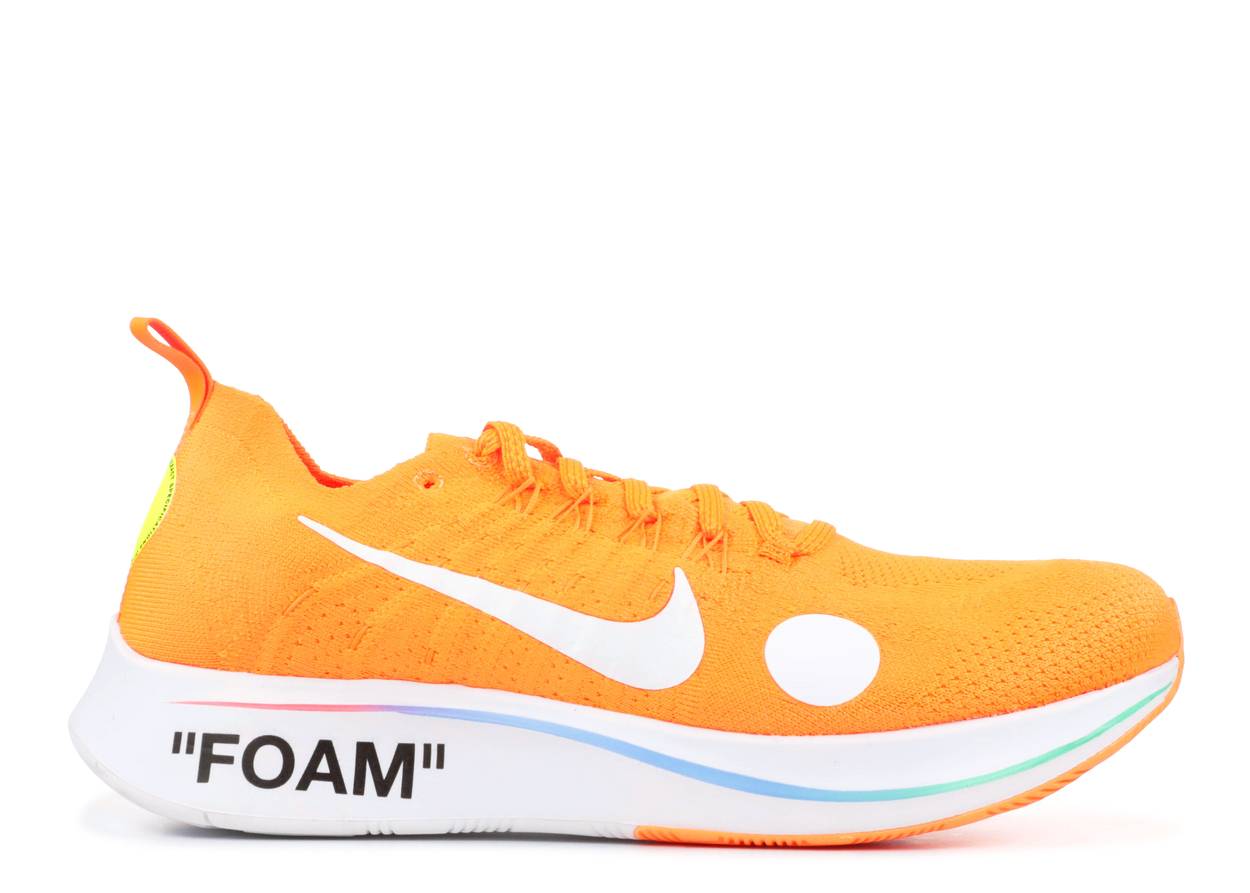 Nike Zoom Fly Mercurial Off-White Total Orange - Pre-Owned Size 10