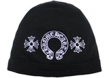 Chrome Hearts Horseshoe Skull Cap Beanie Black