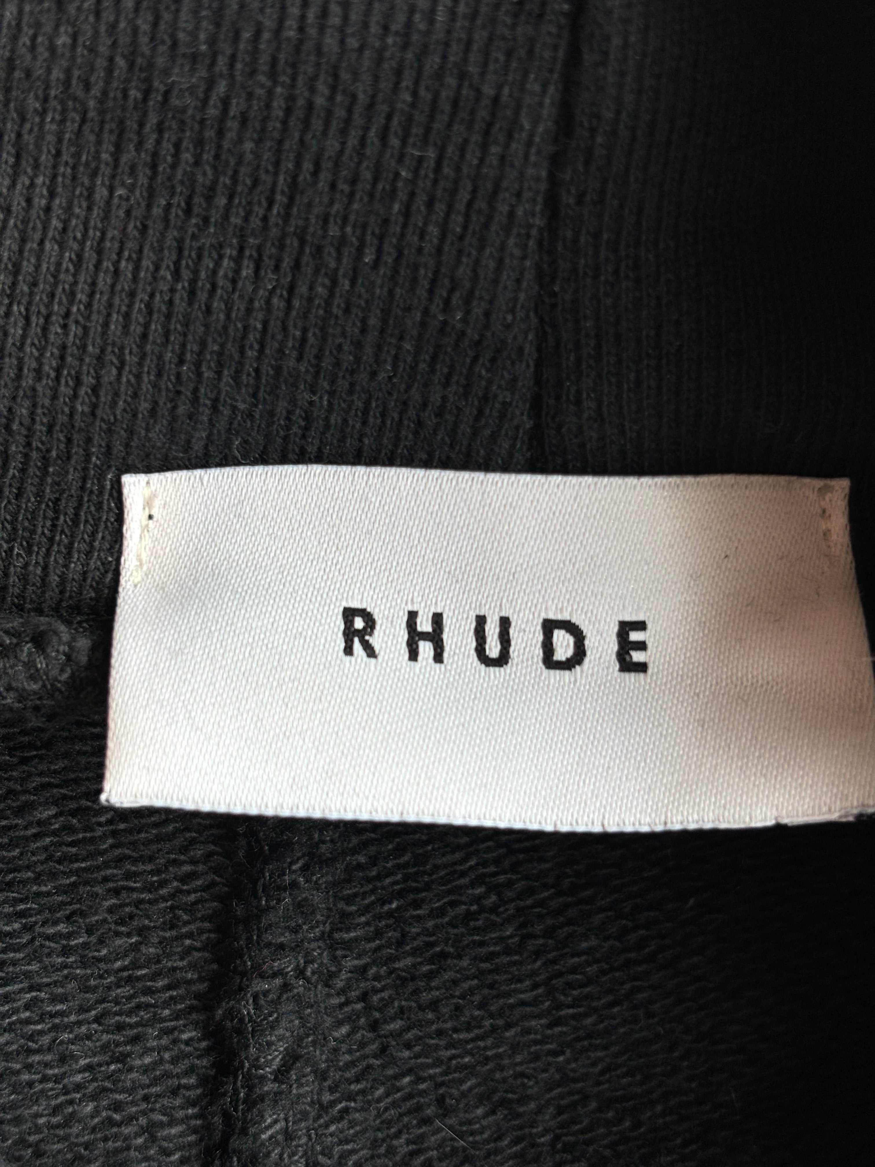 Rhude Green Racing Hoodie Black - Pre-Owned Size M