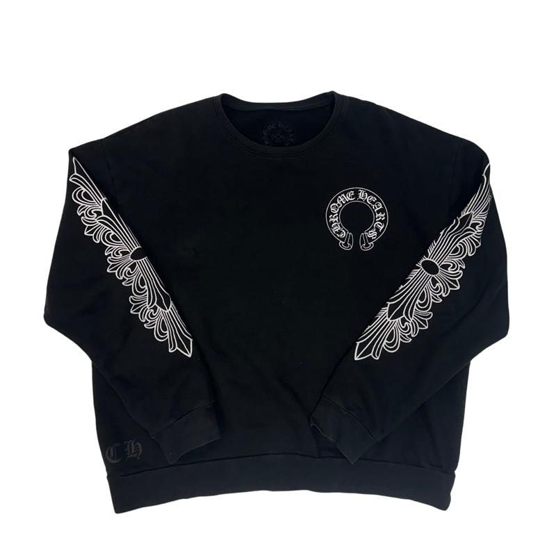 Chrome Hearts Floral Horseshoe Crewneck - Pre-Owned Size M