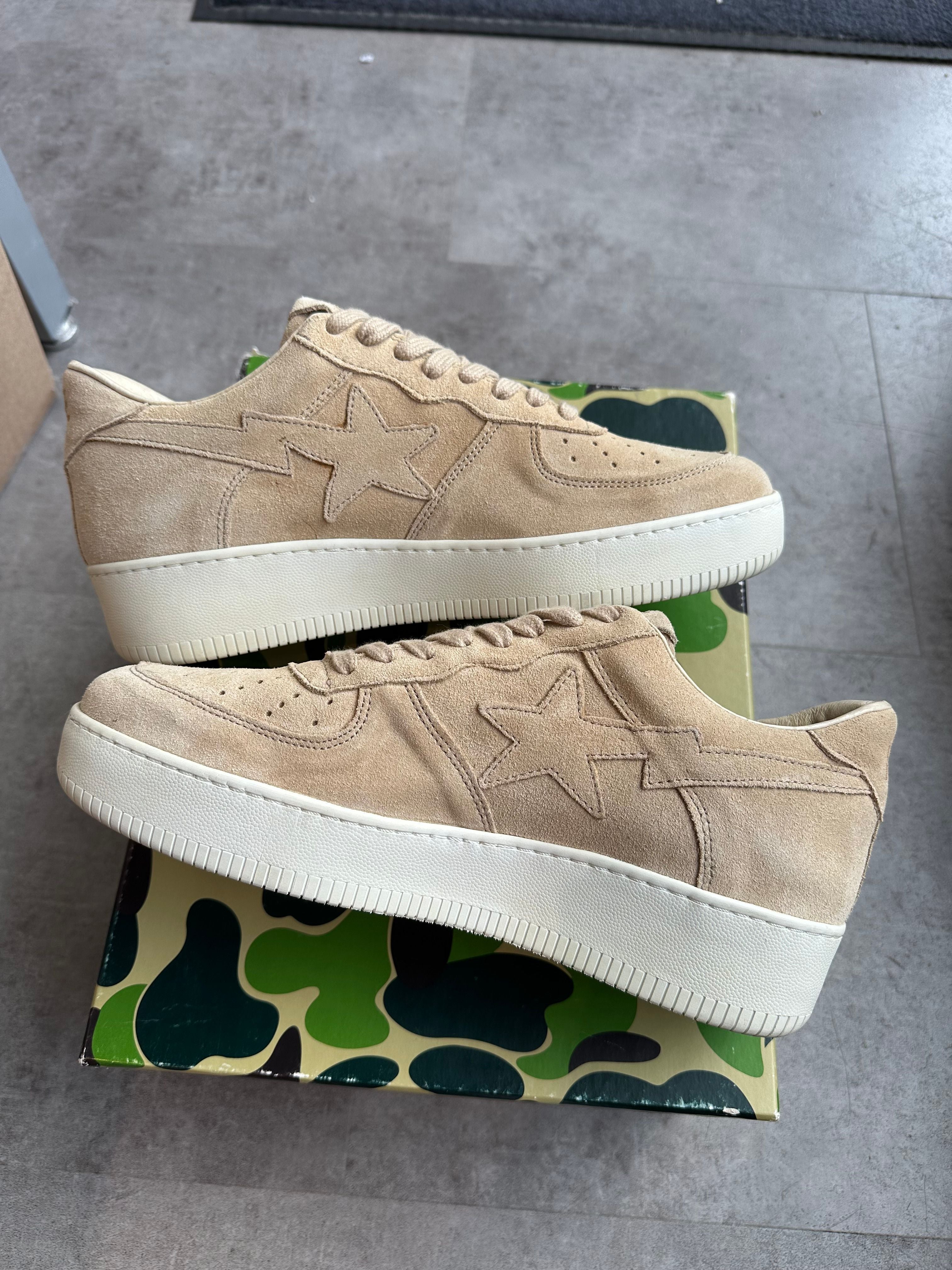 A Bathing Ape Bape Sta Low Ronnie Fieg Fiegsta Sand - Pre-Owned Size 39