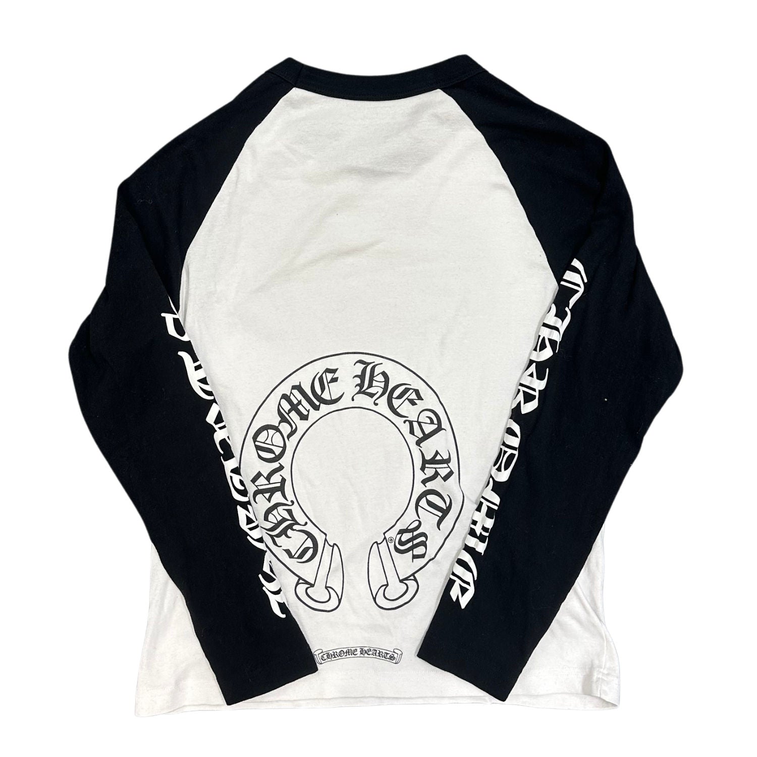 Chrome Hearts Baseball Tee Black White - Lightly Used Size M
