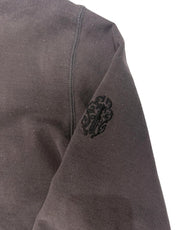 Chrome Hearts Y Not Embroidered Quarter Zip Sweater Washed Black - Lightly Pre-Owned Size XL